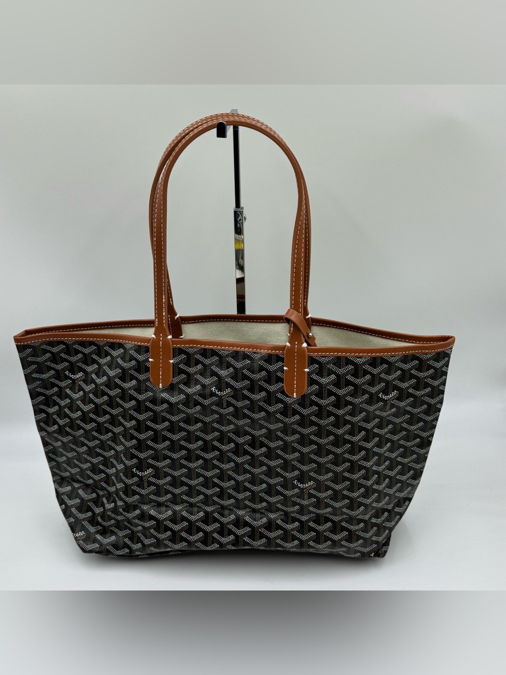 Source Unknown Brown and Black Patterned Tote